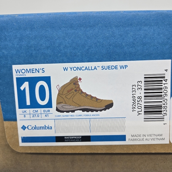 New Columbia Yoncalla Mid Women's Waterproof Hiking Boots Shoes Size 10 - Picture 8 of 8